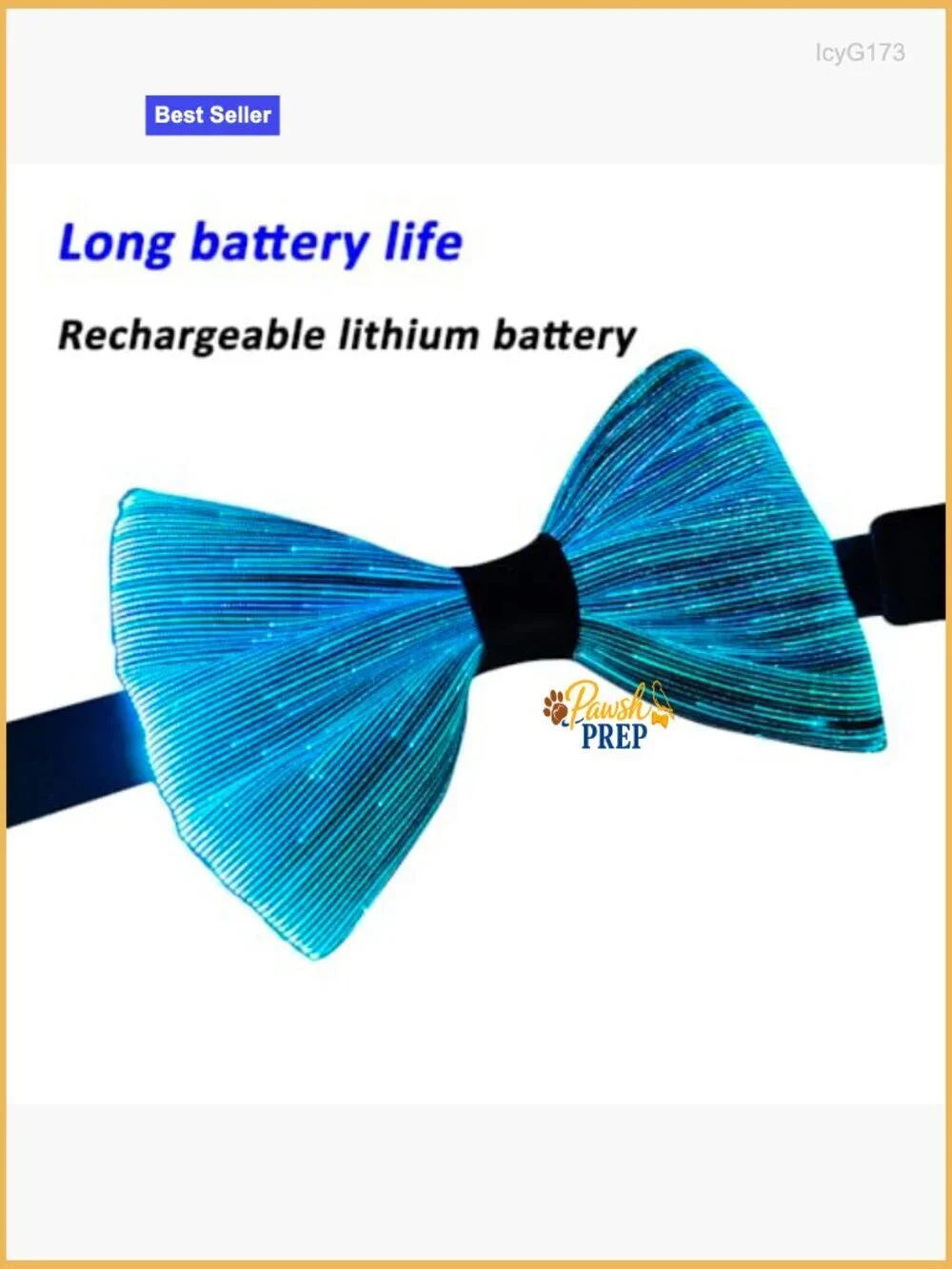 LED Light Up Bow Tie Wireless Flashing Fiber Optic Glow Party Accessory